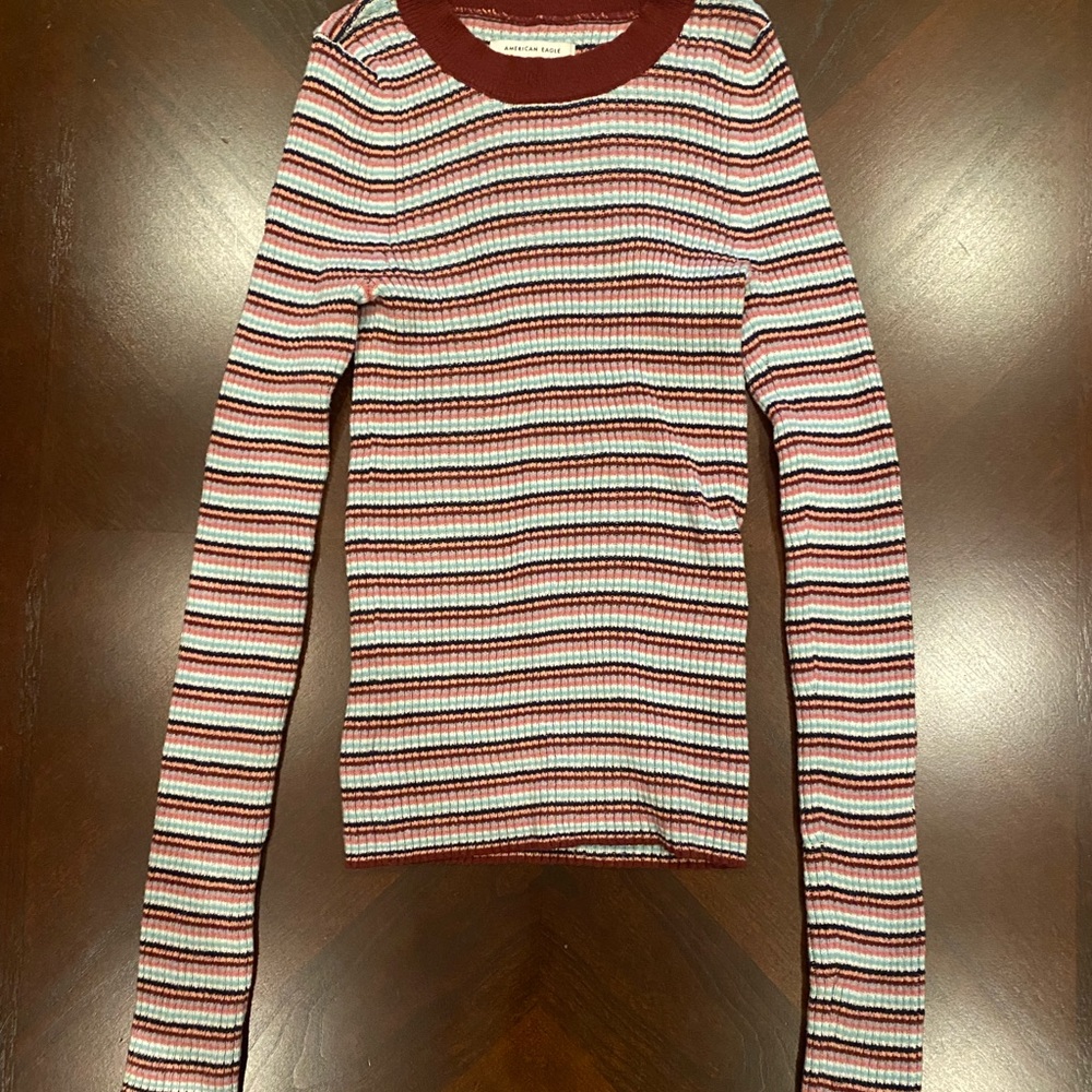 Striped American Eagle Sweater
